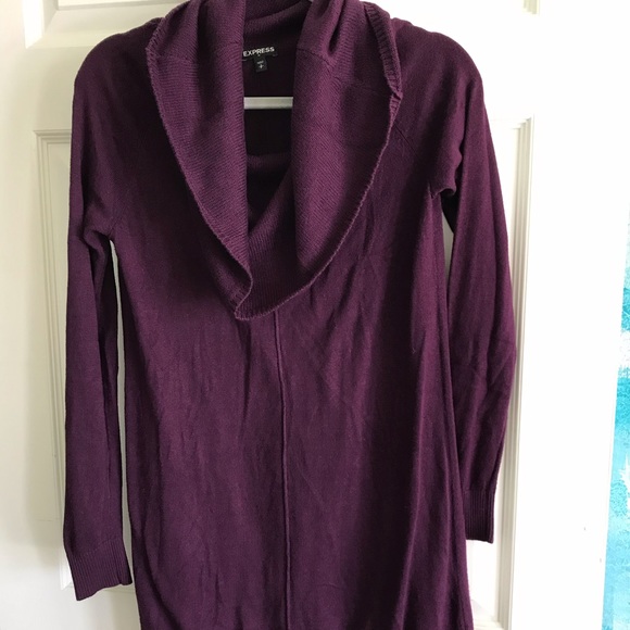 Express Cowl Neck Sweater Dress - Picture 1 of 4